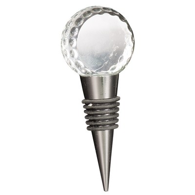 Crystal Golf Ball Wine Stopper