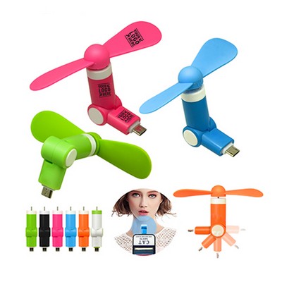 Rotating USB Cellphone Fan