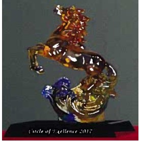 Sculpted Crystal Stallion Award