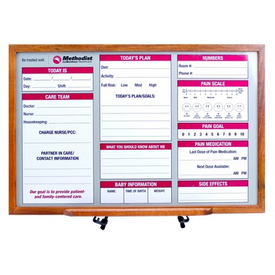 Wood Framed Sublimation Magnetic Dry Erase Board (36"x48")