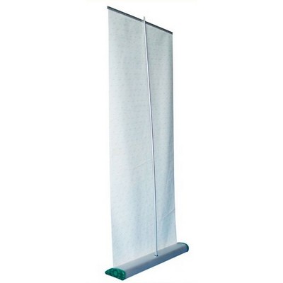 33" Flat Base Retractable Banner Stand