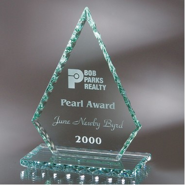 Conquest Pearl Edge Jade Glass Award