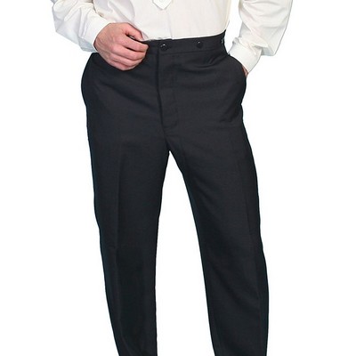 Solid Wool Blend Pant