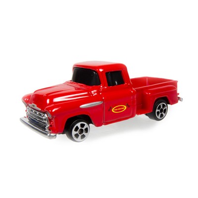 3" 1:64 Scale Die Cast Metal 1957 Chevrolet® Pickup Truck with Full Color Graphics (Both Sides)