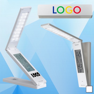 Rechargeable LED Desk Lamp w/Multi-Function Display