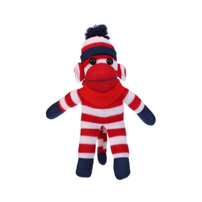 Patriotic Sock Monkey with Bandana