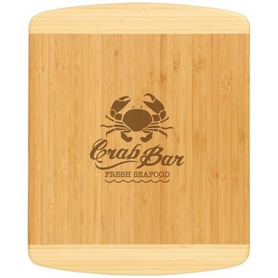 Bamboo Cutting Board 2-Tone 13 1/2" X 11 1/2"