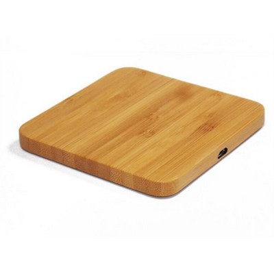 Bamboo Wireless Charger Square Shape