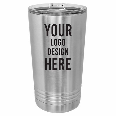 Personalized Polar Camel 16 Oz Pint - Stainless