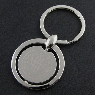 Round Spin Keychain