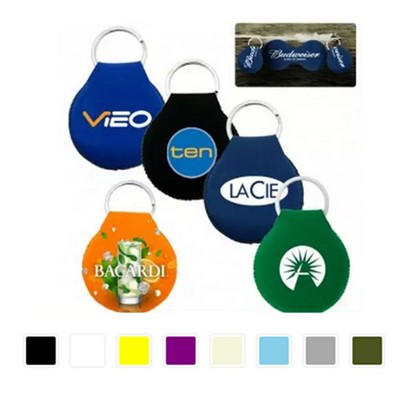 Round Neoprene Floating Key Tag