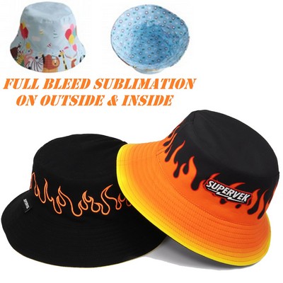 Reversible Bucket Hats w/ Dye-Sublimation on Both Sides