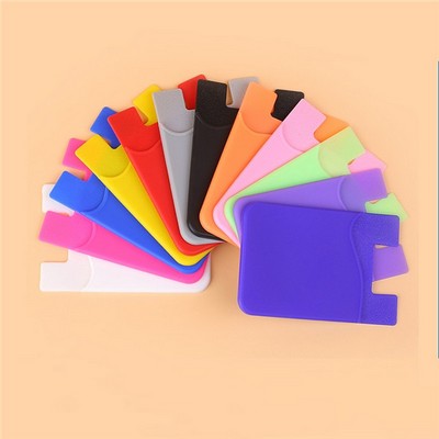 Silicone Phone Wallet Mobile Card Holder