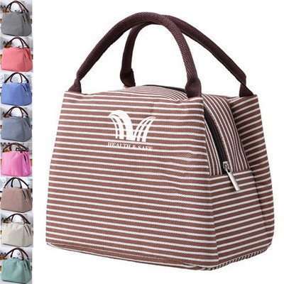 Stripe Tote Lunch Bag