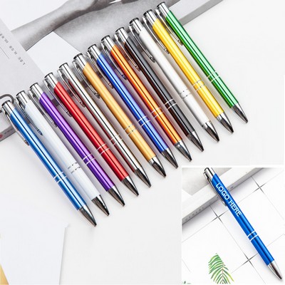 Retractable Metal Ballpoint Pens