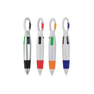 Switchable 4 Color Pens w/ Hanging Hole