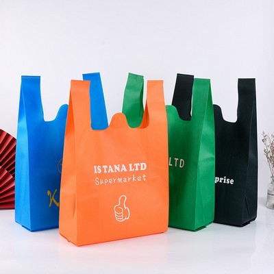 Reusable Non Woven Vest Tote Bag