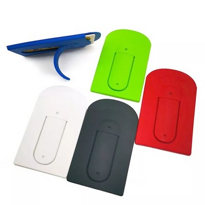 Silicone Mobile Phone Card holder with Stand