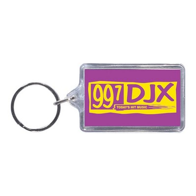 Rectangle Acrylic Keytag (1 3/8"x2 1/8")