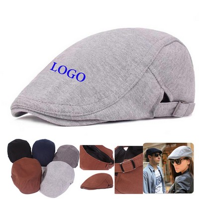 Cotton Flat Hat Newsboy Cap