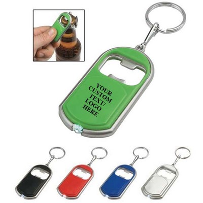 Bottle Opener Key Chain With LED Light