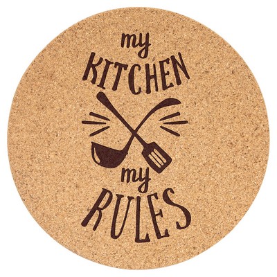 7 1/2" Round Cork Trivet