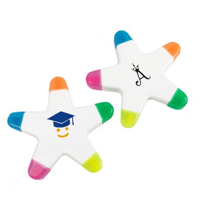 Star Shape 5-Color Highlighter