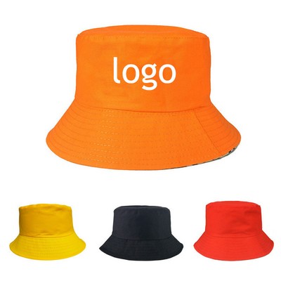 Custom Advertising Polyester-Cotton Bucket Hat