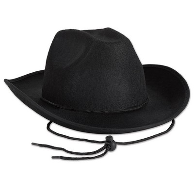 Black Felt Cowboy Hat