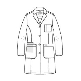 Maevn Women's Full Length Lab Coat