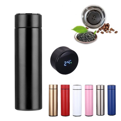 Smart Stainless Steel Water Bottle with Temp Display - Stay Hydrated in Style