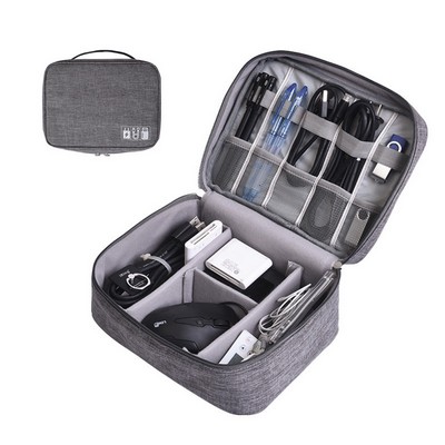 Compact Travel Cable Electronics Organizer