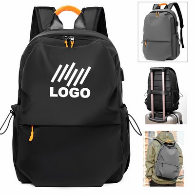 Classic Basic Black Sport College Business Backpack