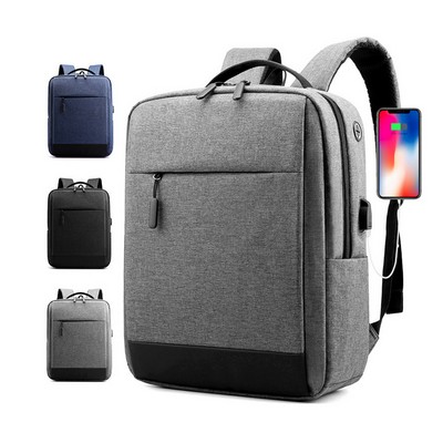 Laptop Backpack With Earphone Jack and USB Charging Port