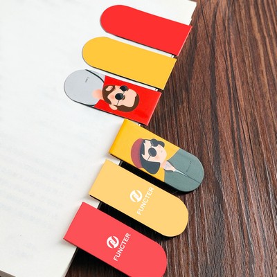 Portrait Magnetic Bookmark Book Marker Clip for Teachers, Students, Book Lovers