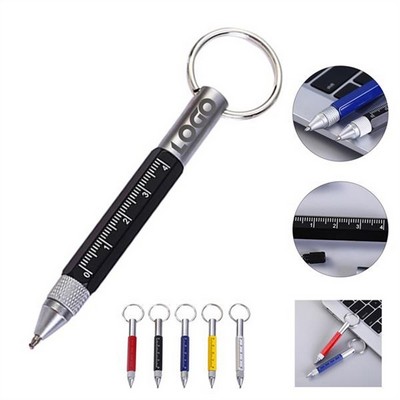 6 In 1 Multitool Tool Pen Key Ring