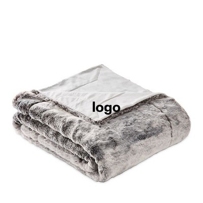 Faux Fur Throw Blanket