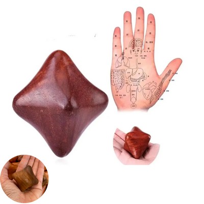 Wooden Hexagon Hand Massager Balls