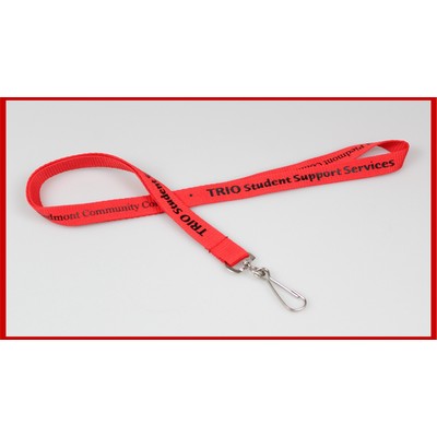 5/8" Polyester Screen Printed Lanyard