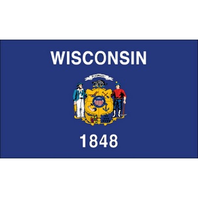 Wisconsin State Flag (4'x6')