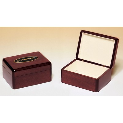 Rosewood Piano-Finish Jewelry Box (7"x5"x2 3/4")