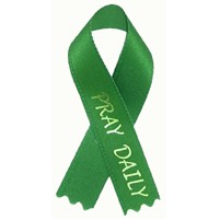 Printed Organ Donor Awareness Ribbon Pin with Tape (3 1/2")