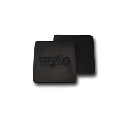 Custom Square Individual Genuine Leather Coaster (Debossed)