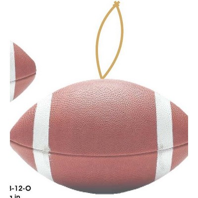 Football Promotional Ornament w/ Black Back (12 Square Inch)