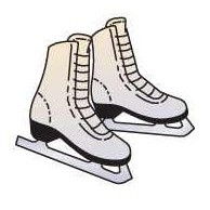 Ice Skates Lapel Pin