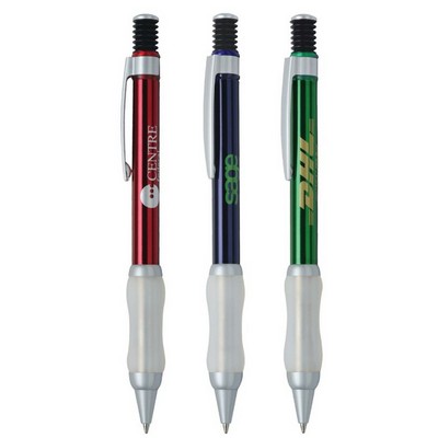 Click Action Pen w/Soft-Touch Gripper