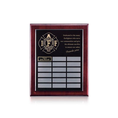 Noranda Perpetual Plaque - 18 Plate