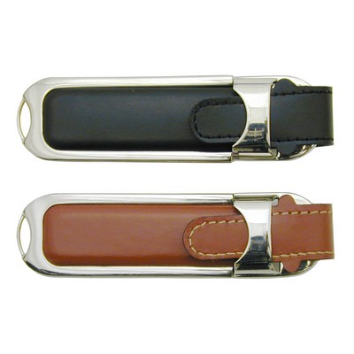 Genuine Leather USB Flash Drive - 1GB