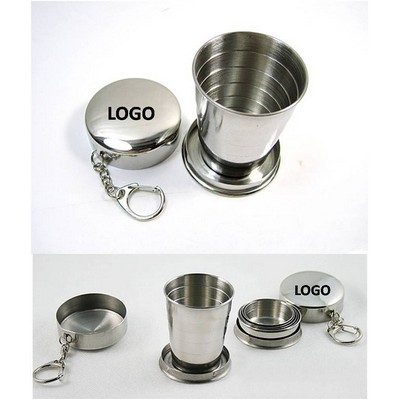 Stainless Steel Travel Folding Collapsible Cup