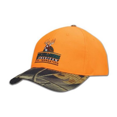 Luminescent Cap w/Leaf Camouflage Visor (Embroidered)